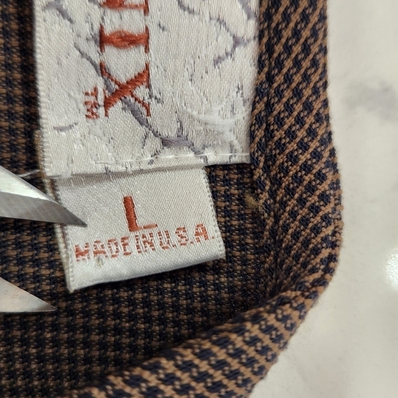 Vintage 80s Marsha and Julio Componix Shawl Vest Brown Size Large Made in USA - Picture 5 of 10